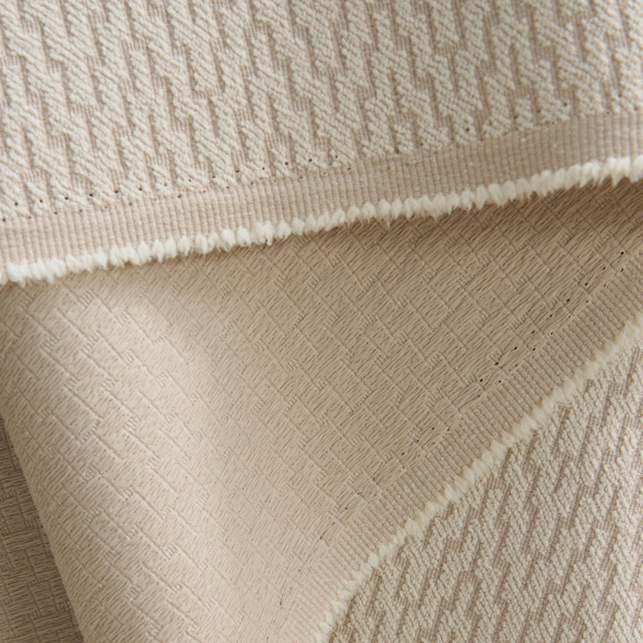 Minimalist Chic Sofa Cover in Warm Terracotta - Fishbone Design Slipcover for Dogs and Protection Against Spills 5