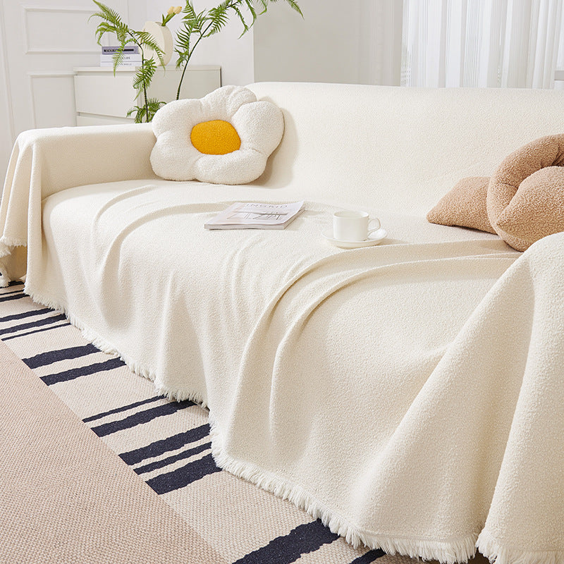 Cozy Cloud Sofa Cover - Soft Fabric Slipcover for Standard Sofas, Minimalist Design, Machine Washable, Protective and Stylish 2