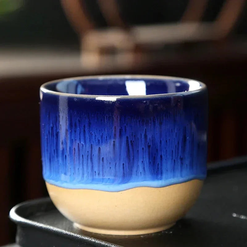 Ceramic Coffee Cup and Tea Mug with Color Drop Design - Heat-Resistant, Dishwasher-Safe, 7cm Diameter-4