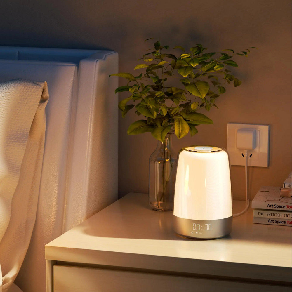 Sunrise Alarm Clock with Dimmable RGB Lights and Touch Control - Wake Up Light and Night Lamp-2