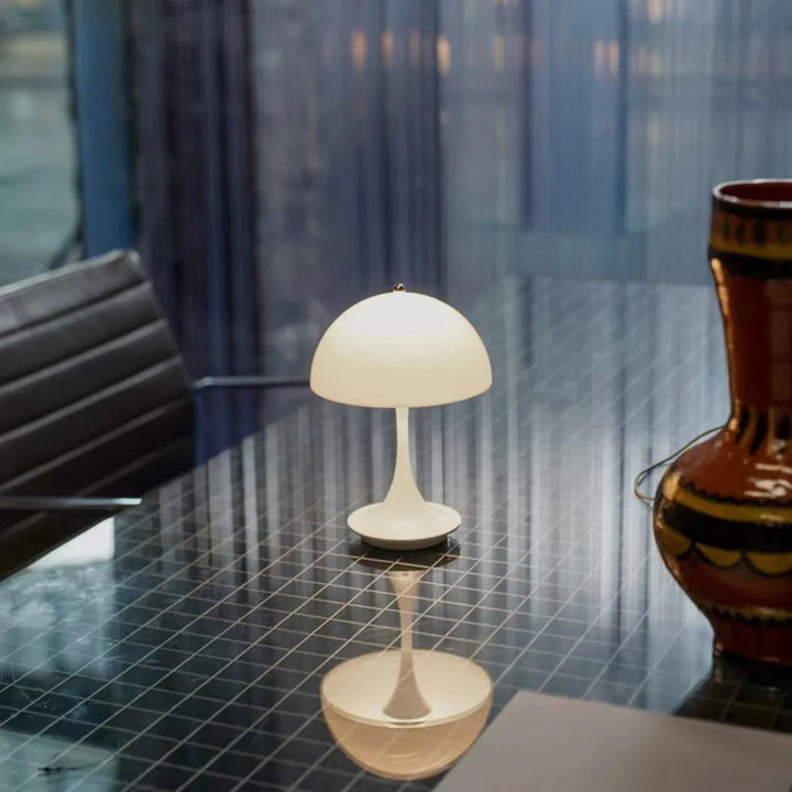 Dimmable Wireless LED Lamp with USB-C Charging - Scandinavian Design for 16 Hours of Ambient Light-3