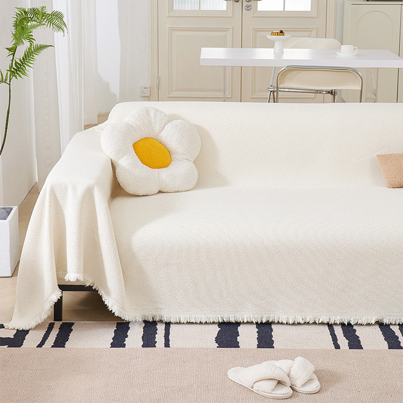Cozy Cloud Sofa Cover - Soft Fabric Slipcover for Standard Sofas, Minimalist Design, Machine Washable, Protective and Stylish 3