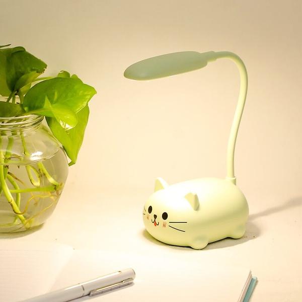 Variant image for Cute Mini Cat Desk Lamp - Rechargeable LED Cordless Table Lamp for Home and Office, Eye Protection Lighting, Portable Design-4