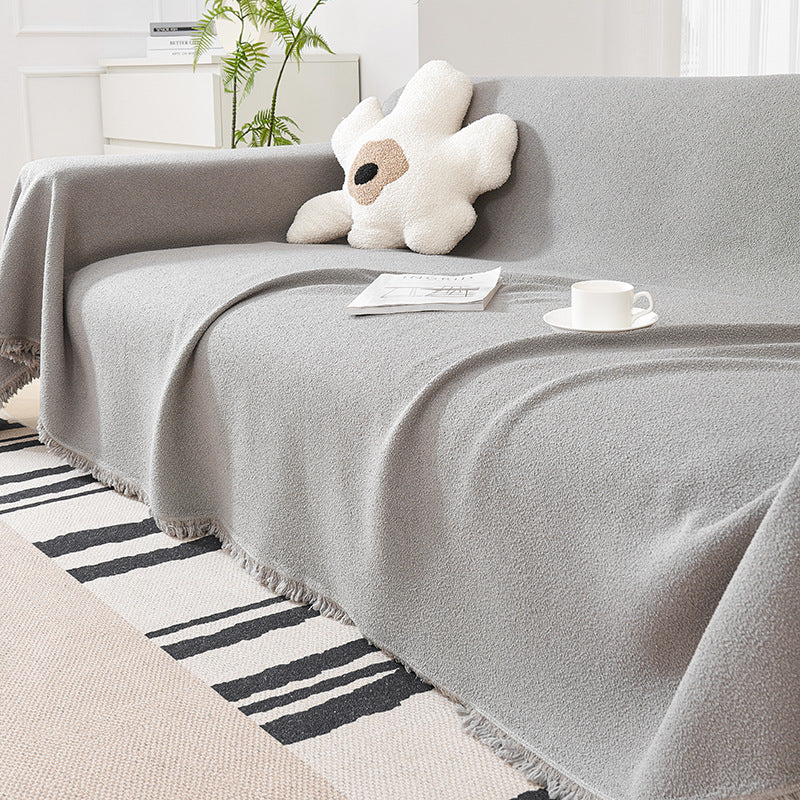 Cozy Cloud Sofa Cover - Soft Fabric Slipcover for Standard Sofas, Minimalist Design, Machine Washable, Protective and Stylish 4