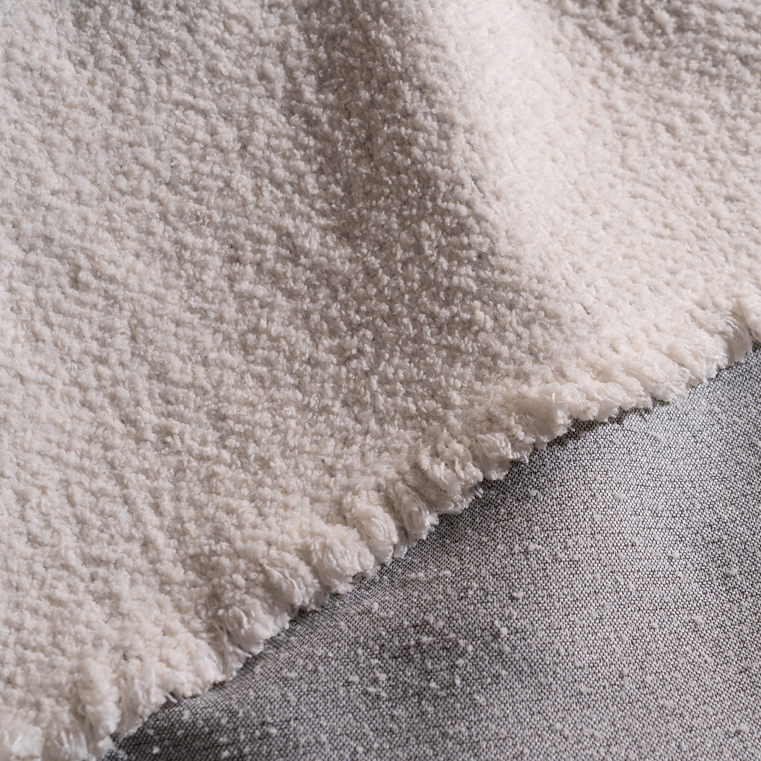 Cozy Chenille Sofa Cover in White - Plush Slipcover for Dogs and Pets, Warm Winter Style, Durable and Easy to Clean 5