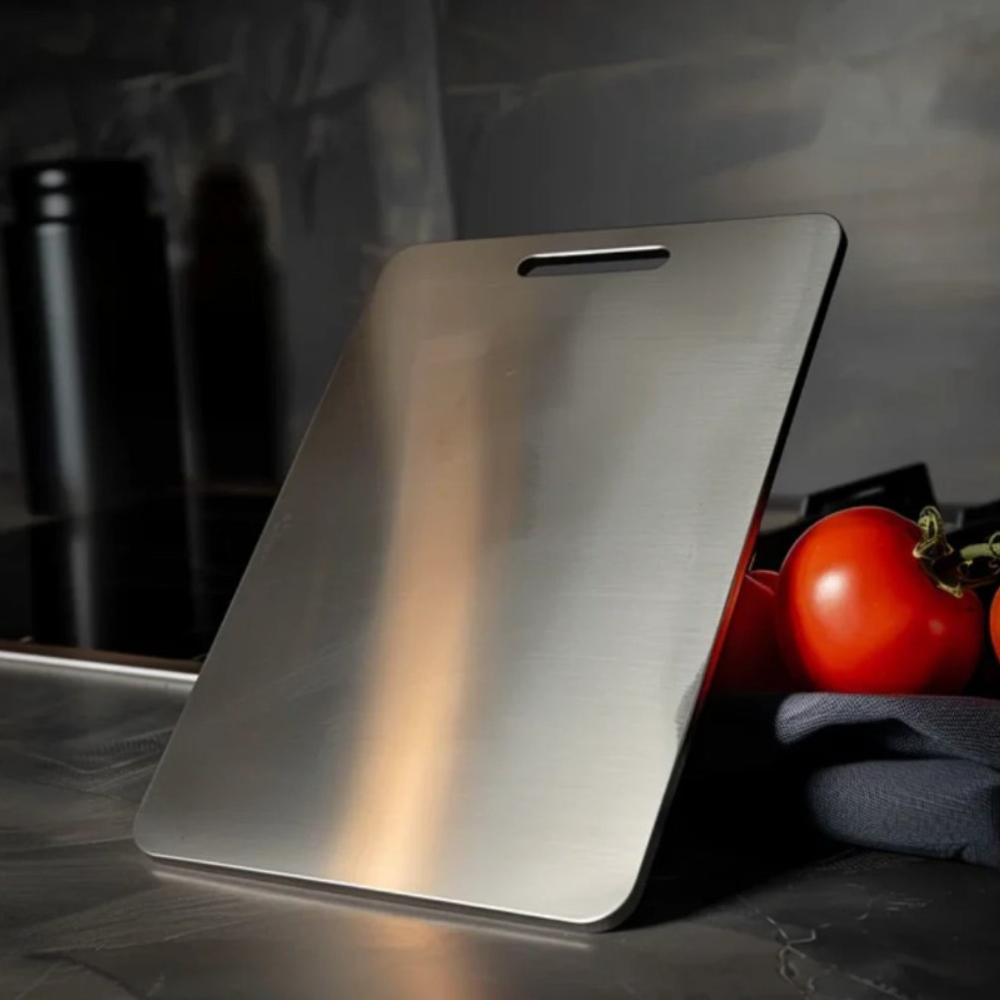 Stainless Steel Cutting Board - Antibacterial, Durable, and Easy to Clean-1