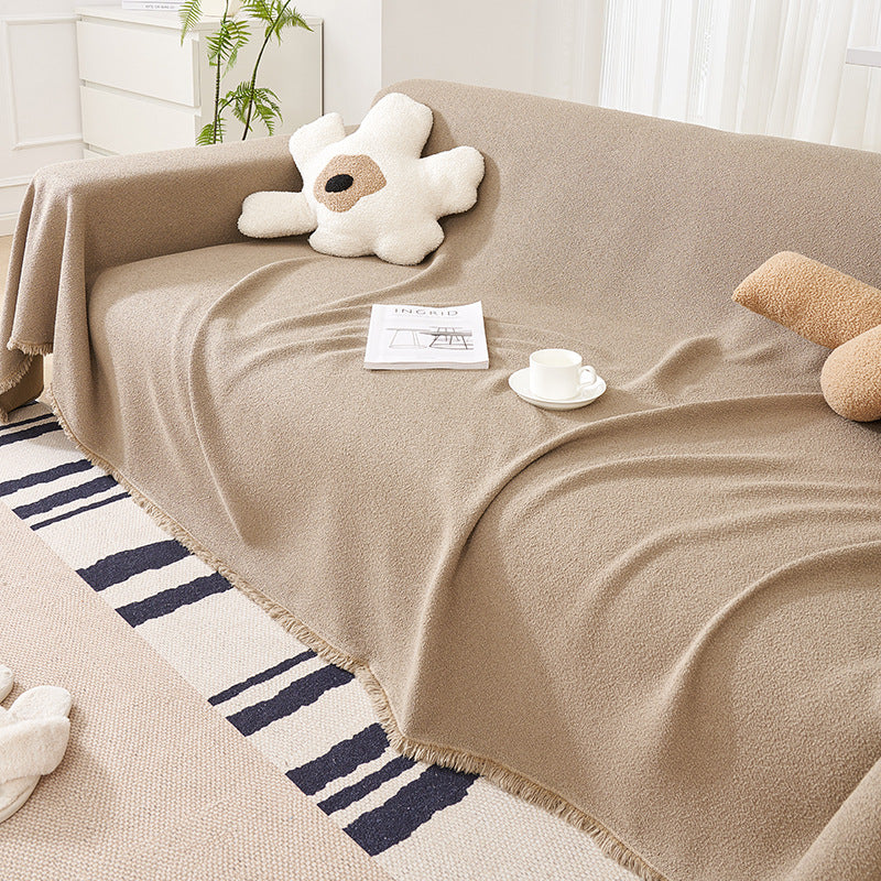 Cozy Cloud Sofa Cover - Soft Fabric Slipcover for Standard Sofas, Minimalist Design, Machine Washable, Protective and Stylish 5