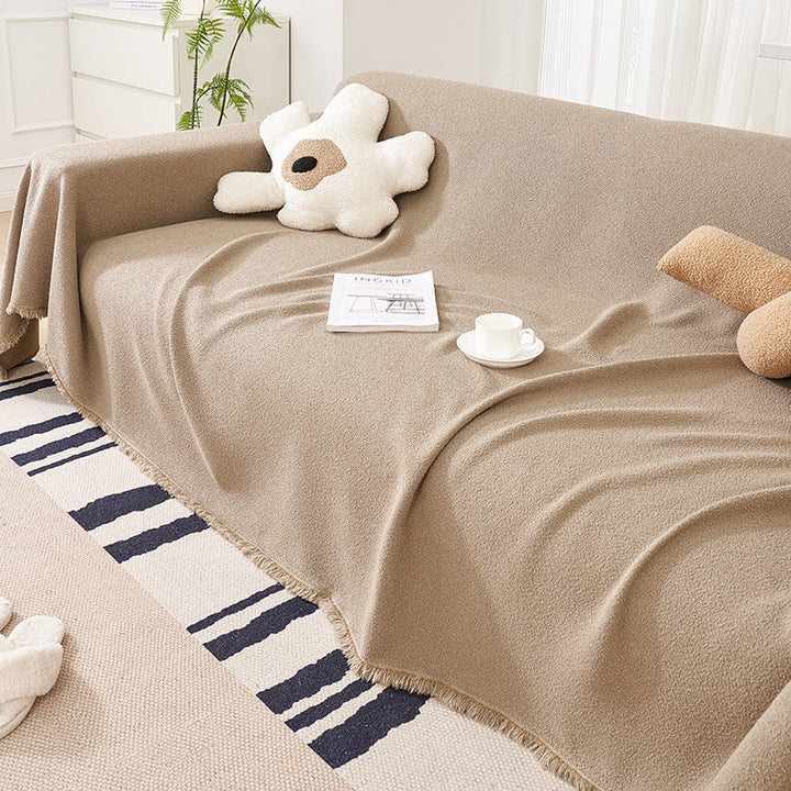 Cozy Cloud Sofa Cover - Soft Fabric Slipcover for Standard Sofas, Minimalist Design, Machine Washable, Protective and Stylish 5
