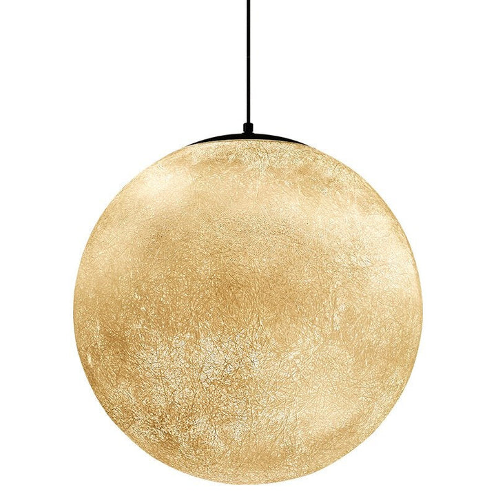 3D Moon Pendant Ceiling Light - Adjustable LED Color, Modern Design, Energy-Efficient, Multiple Sizes Available-5