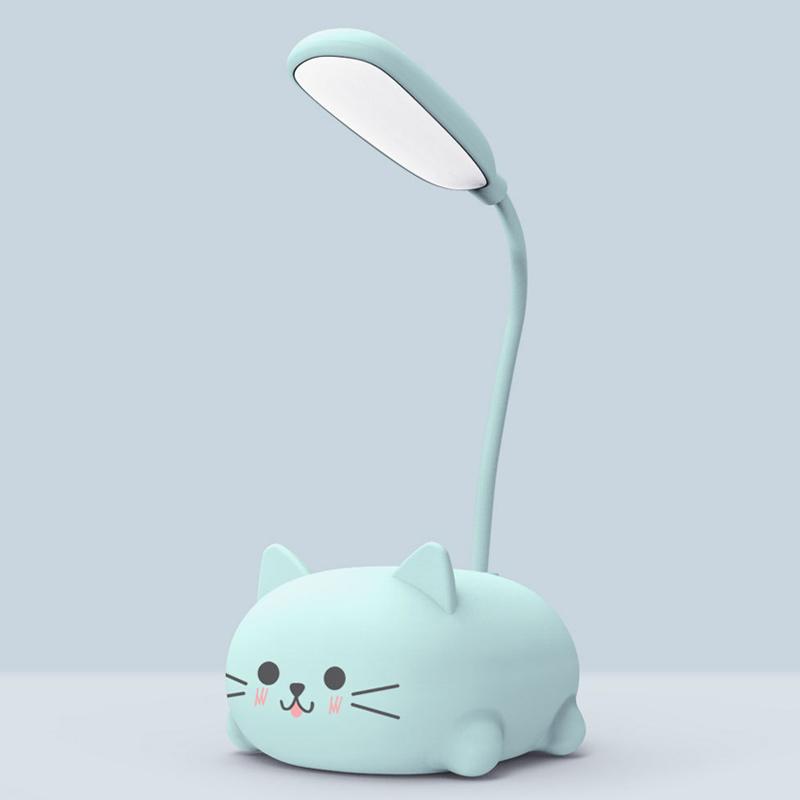 Variant image for Cute Mini Cat Desk Lamp - Rechargeable LED Cordless Table Lamp for Home and Office, Eye Protection Lighting, Portable Design-3