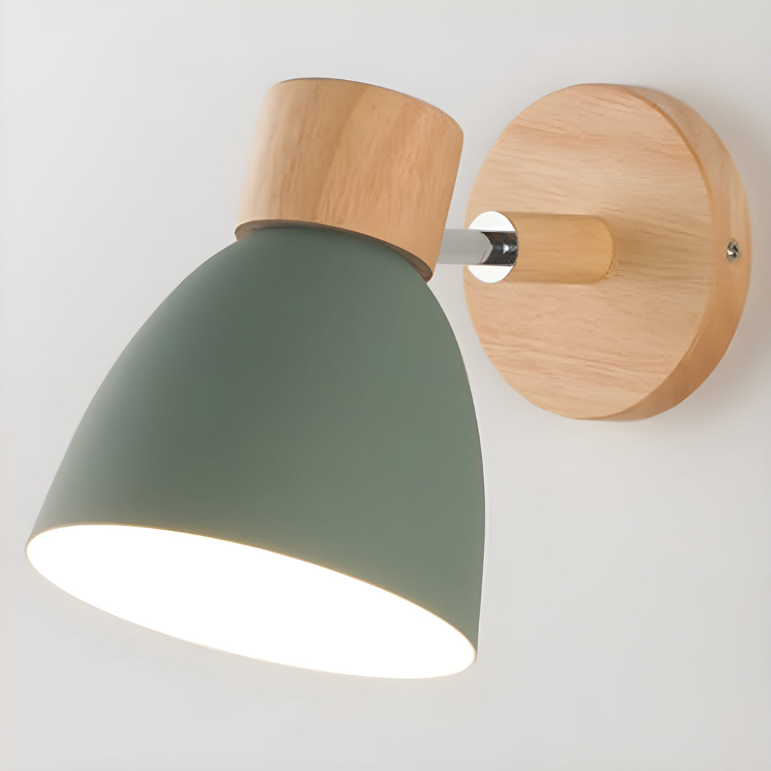 Variant image for Nordic Wooden Wall Lamp with Adjustable Head and Built-in Switch - Cozy Wall Lights for Indoor Ambiance-10