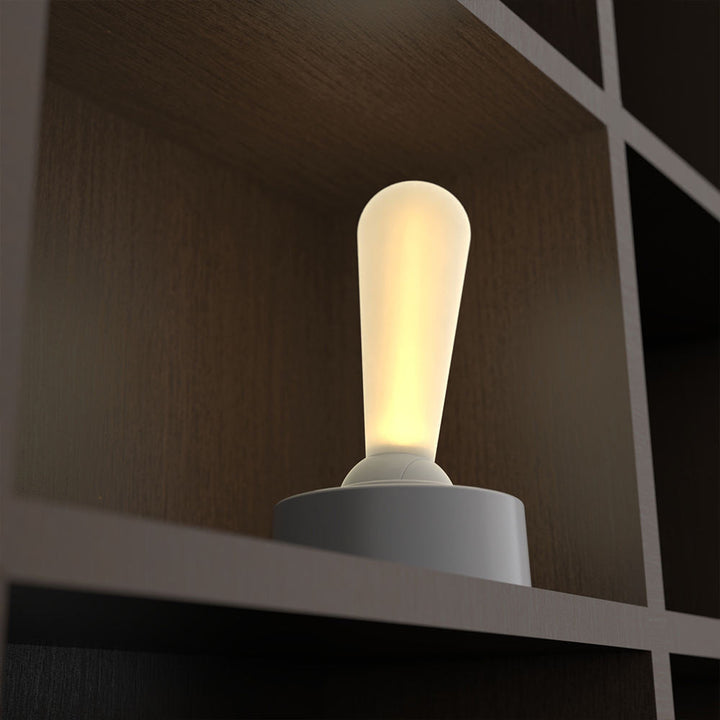 Retro Rechargeable LED Table Lamp - Touch Control, Two Brightness Levels, Cordless Design for Bedside or Outdoor Use-3