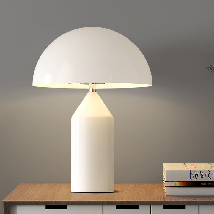 Timeless Atollo Table Lamp - Geometric Design, Metal Housing, 35cm or 50cm, Multiple Finishes - Ideal for Bedside or Living Room-2