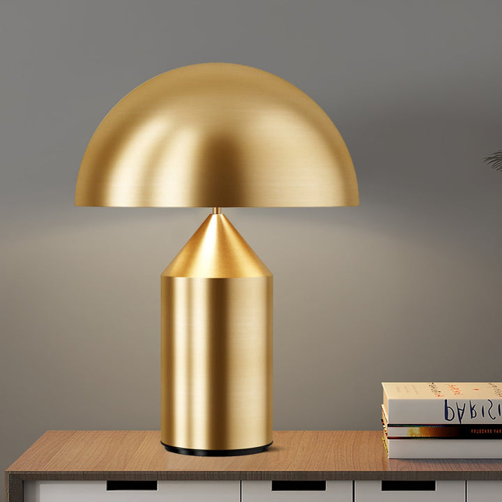 Timeless Atollo Table Lamp - Geometric Design, Metal Housing, 35cm or 50cm, Multiple Finishes - Ideal for Bedside or Living Room-3