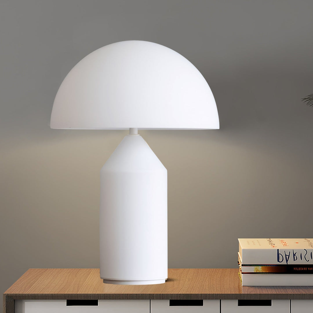 Timeless Atollo Table Lamp - Geometric Design, Metal Housing, 35cm or 50cm, Multiple Finishes - Ideal for Bedside or Living Room-4