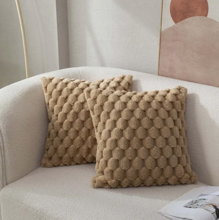 Fluffy Soft Pillow with Luxurious Cover - 50cm x 50cm for Ultimate Comfort and Style-3