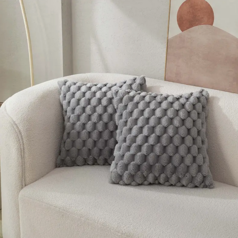 Fluffy Soft Pillow with Luxurious Cover - 50cm x 50cm for Ultimate Comfort and Style-2