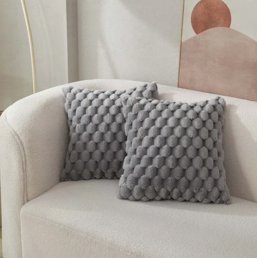 Fluffy Soft Pillow with Luxurious Cover - 50cm x 50cm for Ultimate Comfort and Style-2