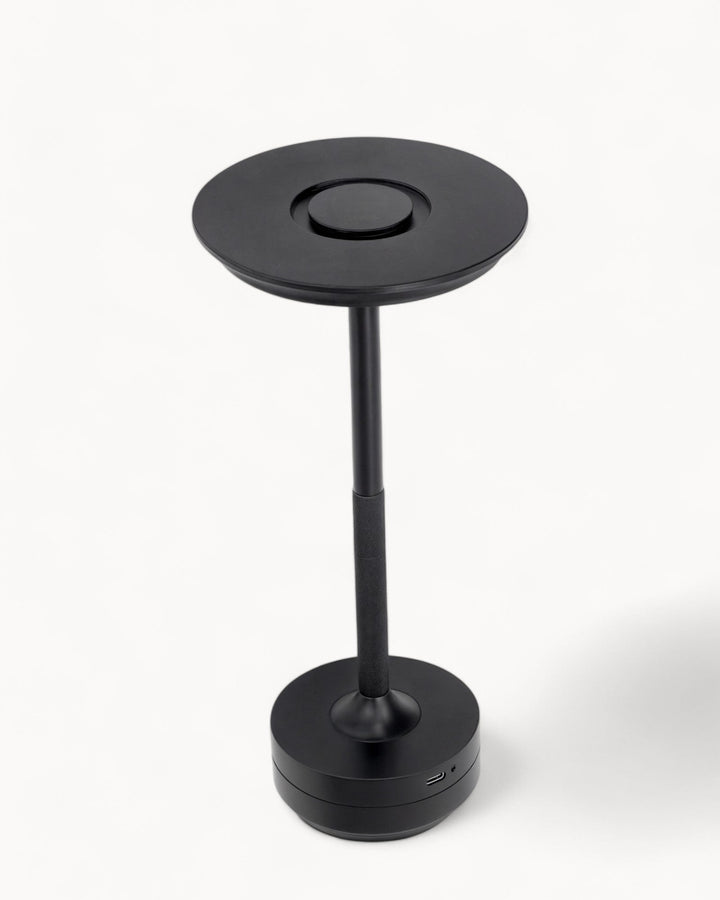 Dimmable Cordless Table Lamp with USB Charging - Modern Metal Design for Bedside or Desk Use-4