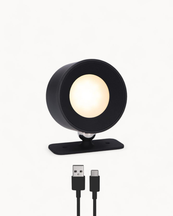 360° Wireless Rechargeable Wall Lamp - Stylish Battery Operated Wall Lights Indoor with USB Charging for Easy Installation-2