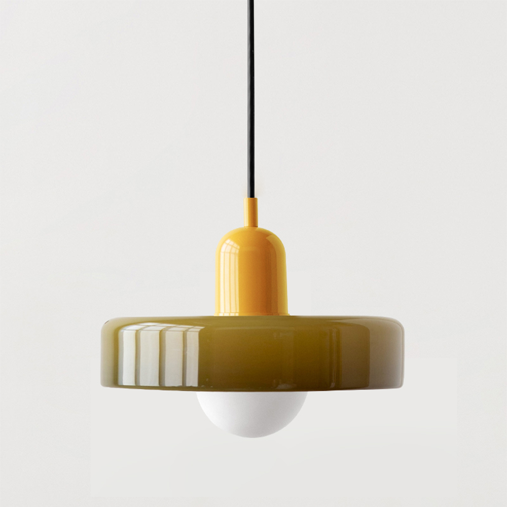 Coloured Glass Pendant Light - detail view 12