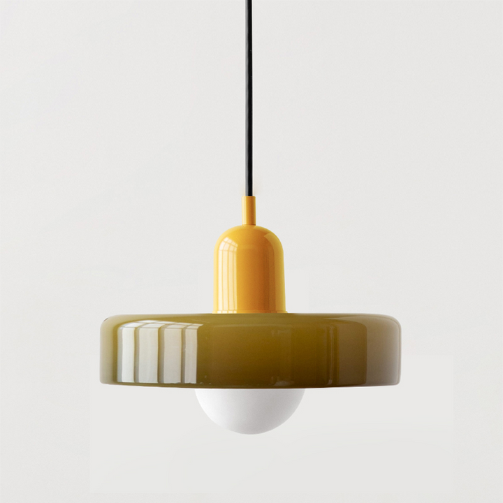 Coloured Glass Pendant Light - detail view 12