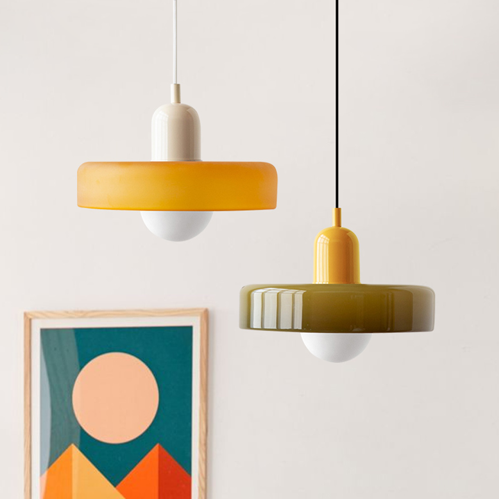 Coloured Glass Pendant Light - detail view 6