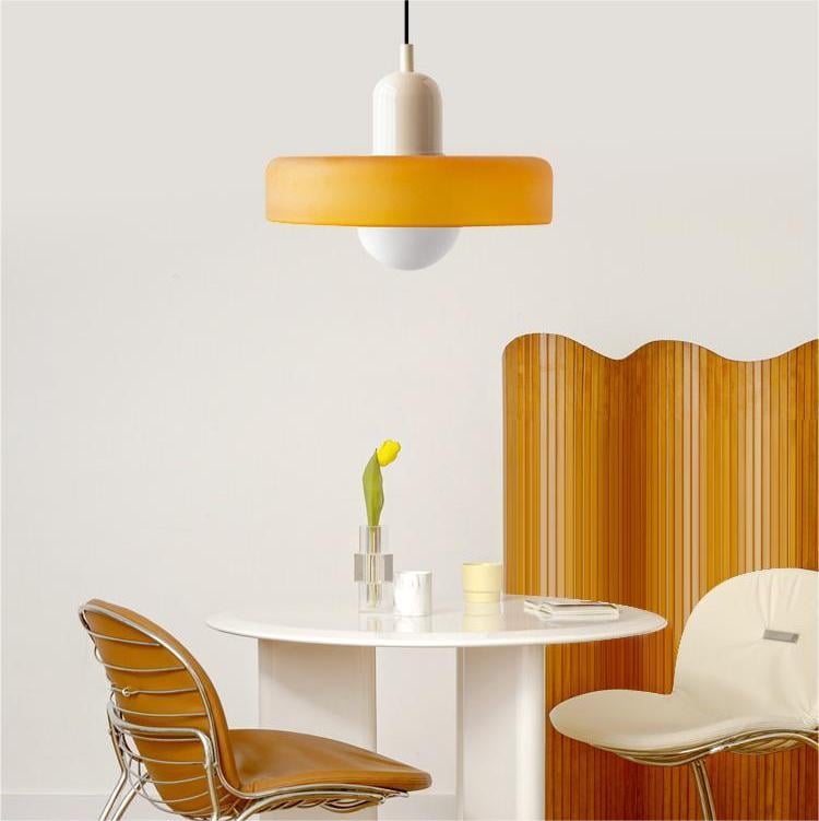 Coloured Glass Pendant Light - detail view 7