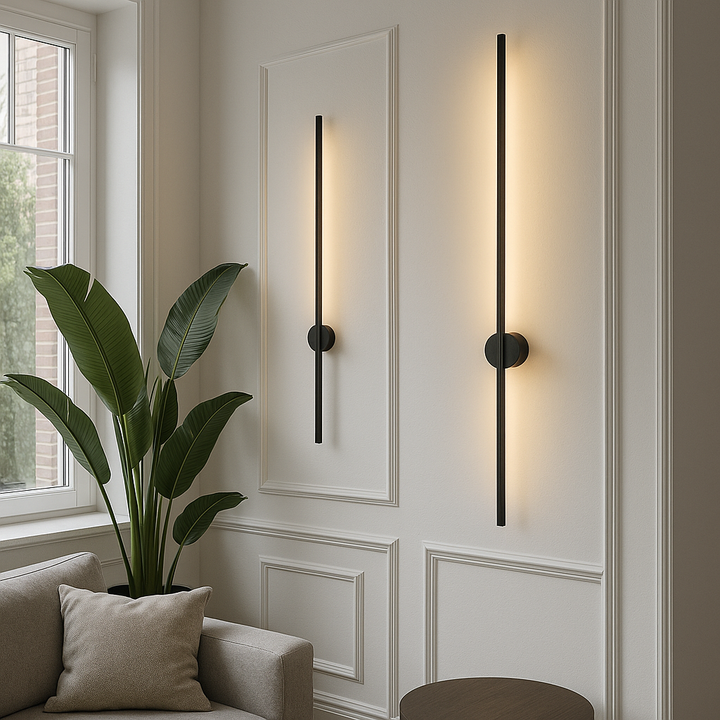 Linear LED Wall Light - Iron & Acrylic, 60-100cm