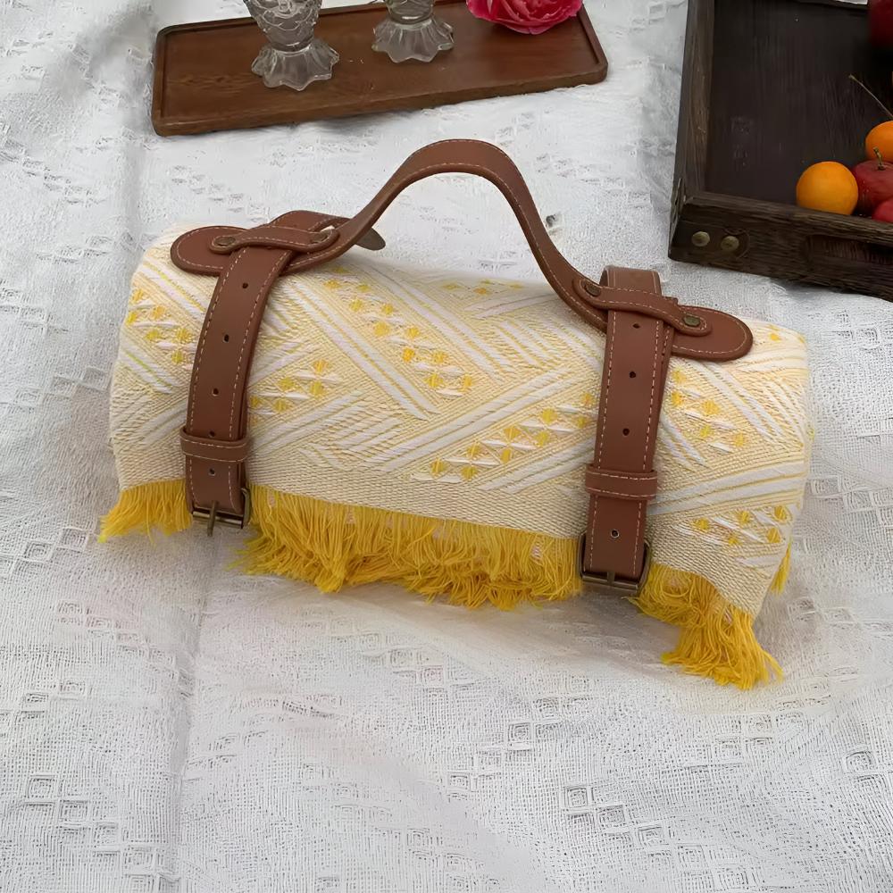 Variant image for Durable Water-Repellent Picnic Mat with Elegant Diamond Pattern - 180x180 cm Outdoor Blanket-4