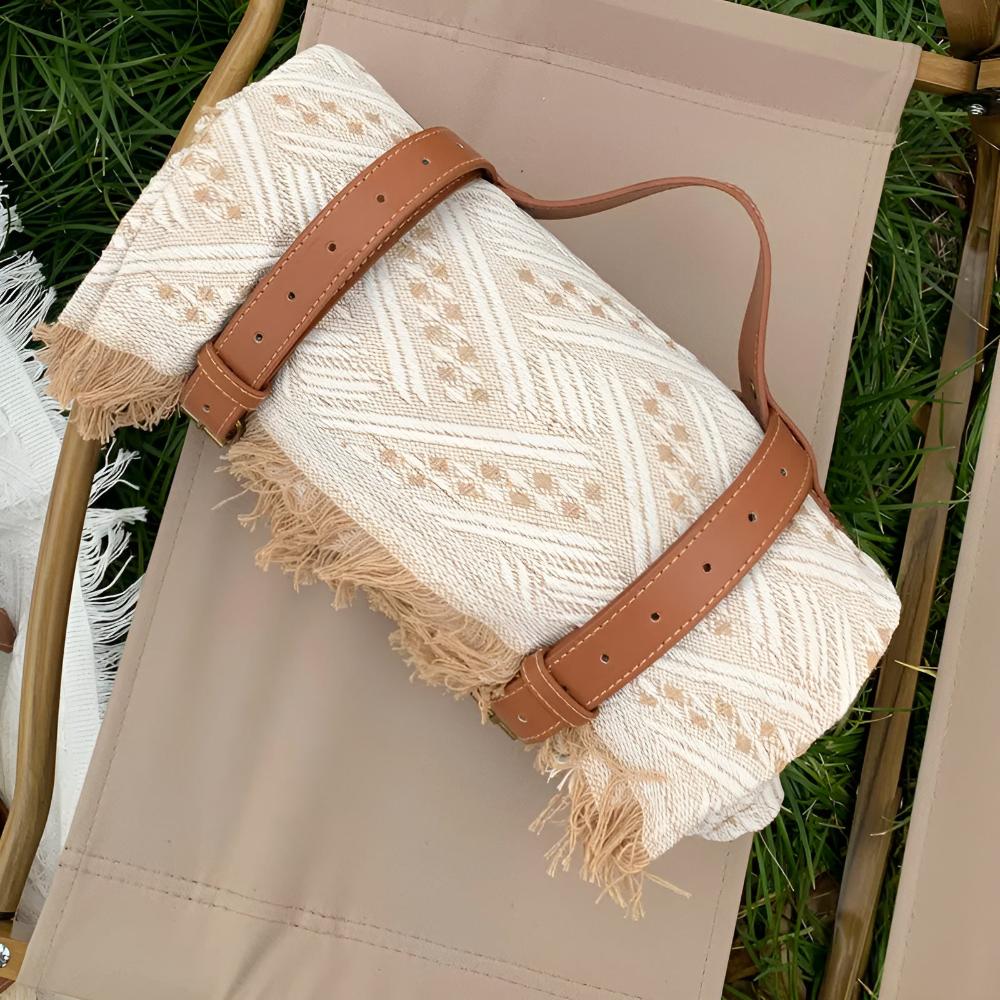 Variant image for Durable Water-Repellent Picnic Mat with Elegant Diamond Pattern - 180x180 cm Outdoor Blanket-2