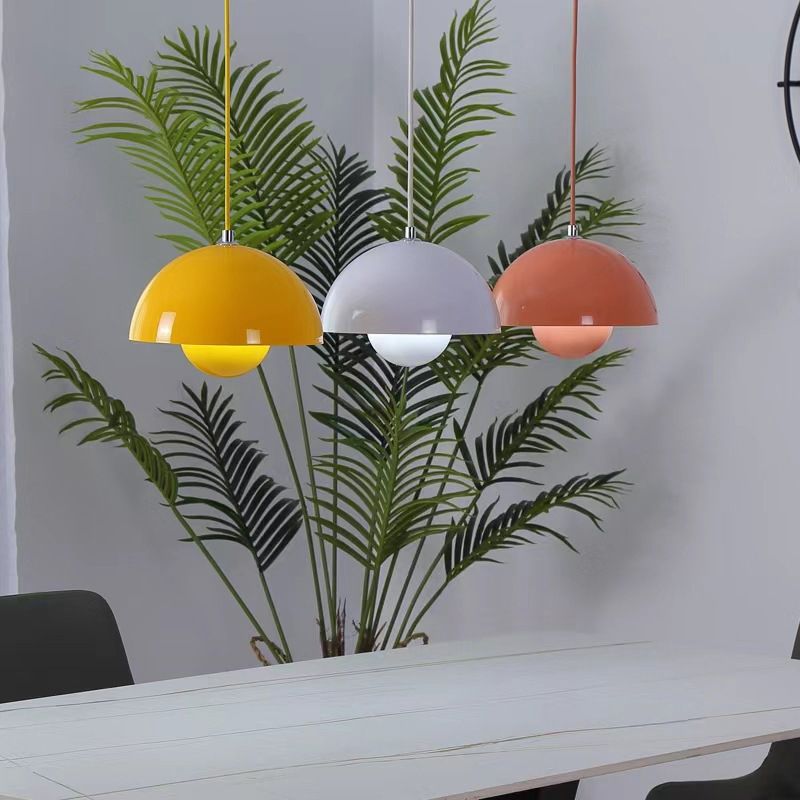 Scandinavian Flowerpot Pendant Light - Adjustable Height Modern Kitchen Pendant Lighting for Cozy Home Decor-2