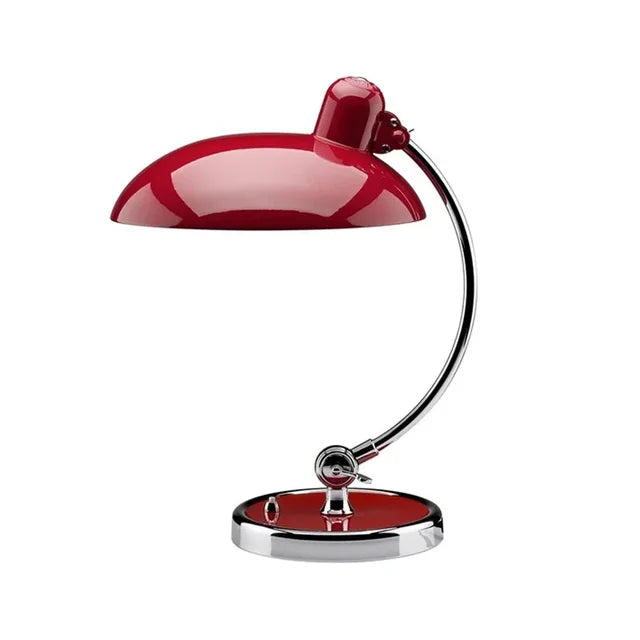 Scandinavian Metal Table Lamp with Warm LED Light - Minimalist Design for Living Room, Desk, and Bedside Use-6