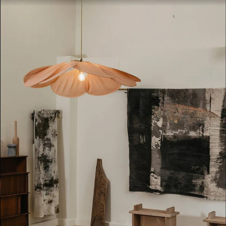 Variant image for Elegant Flower Leaf Pendant Lamp - Modern Floral Pendant Lighting for Living Room, Bedroom, and Dining Area-4