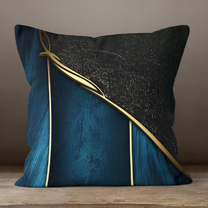 Variant image for Emerald Leaf Cushion Cover - Soft Plush Material with Spring-Inspired Design-4