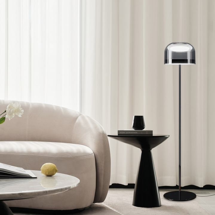 Variant image for Minimalist Black and Gold Floor Lamp - Adjustable Height Standing Lamp for Living Room and Bedroom Lighting-2