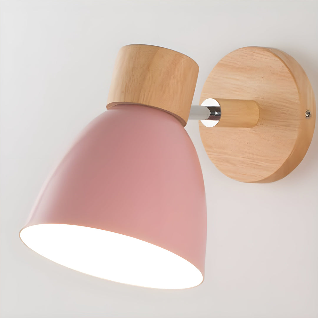 Variant image for Nordic Wooden Wall Lamp with Adjustable Head and Built-in Switch - Cozy Wall Lights for Indoor Ambiance-6