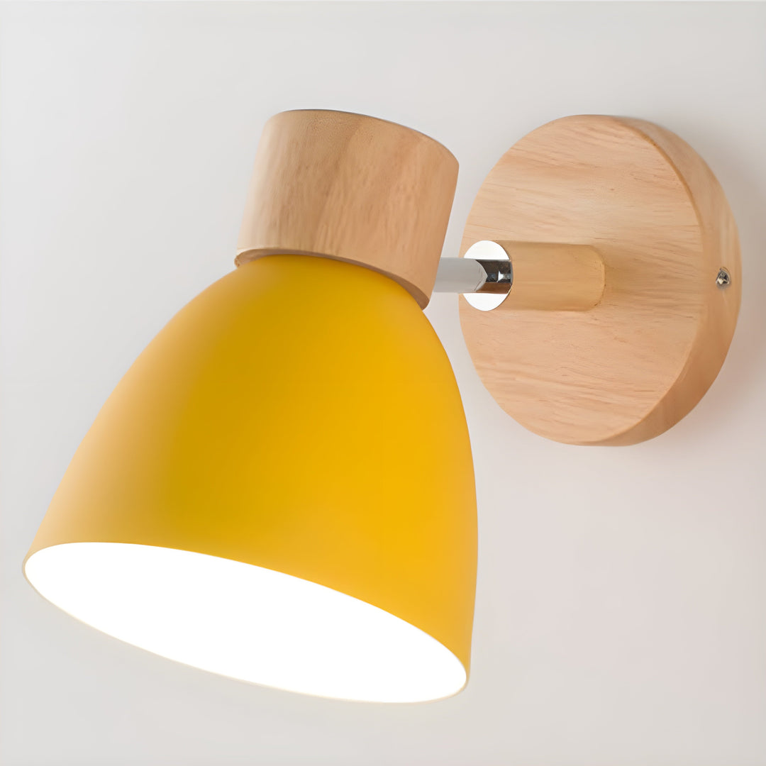 Variant image for Nordic Wooden Wall Lamp with Adjustable Head and Built-in Switch - Cozy Wall Lights for Indoor Ambiance-8