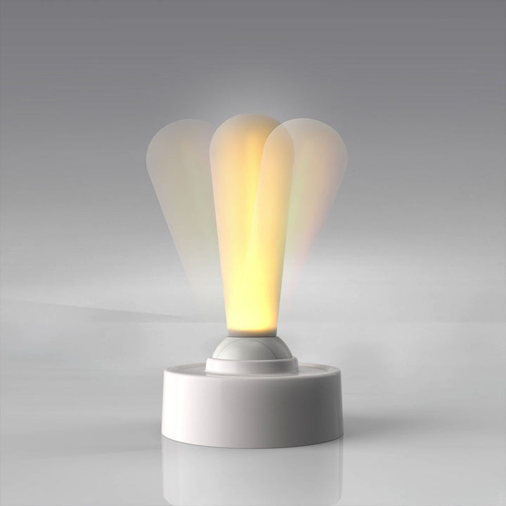 Retro Rechargeable LED Table Lamp - Touch Control, Two Brightness Levels, Cordless Design for Bedside or Outdoor Use-5