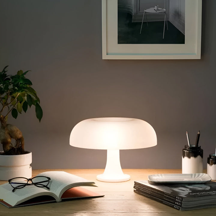 Cordless LED Table Lamp - Modern Wireless Mushroom Design for Bedside or Living Room, Rechargeable Battery Operated Lamp, 10 Hours Use-4
