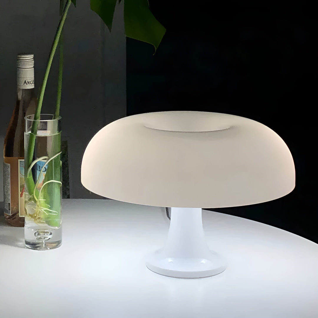 Cordless LED Table Lamp - Modern Wireless Mushroom Design for Bedside or Living Room, Rechargeable Battery Operated Lamp, 10 Hours Use-5