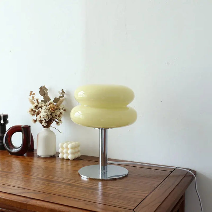 Italian Bauhaus Table Lamp - Cordless Wireless Design with Dimmable LED Light, 29.5 cm Height 2