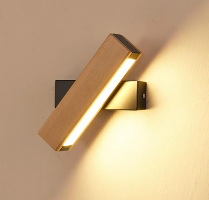 Rotating Wood LED Wall Light - 21 or 31cm