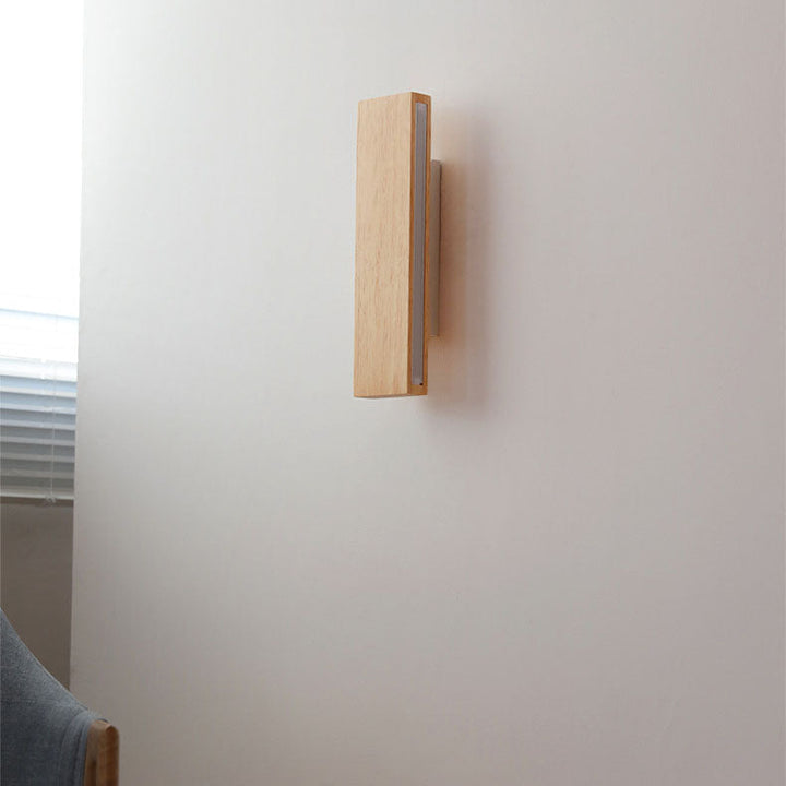 Rotating Wood LED Wall Light - detail view 2