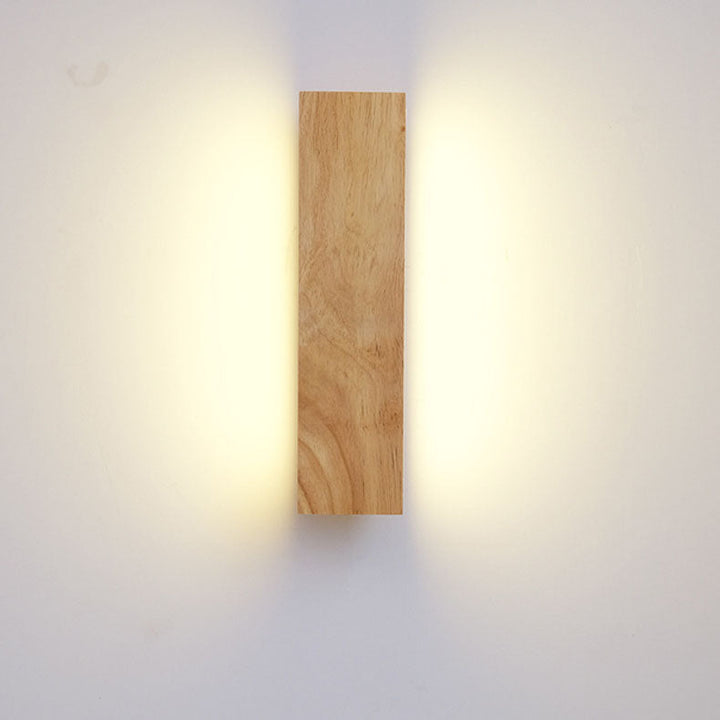 Rotating Wood LED Wall Light - detail view 3