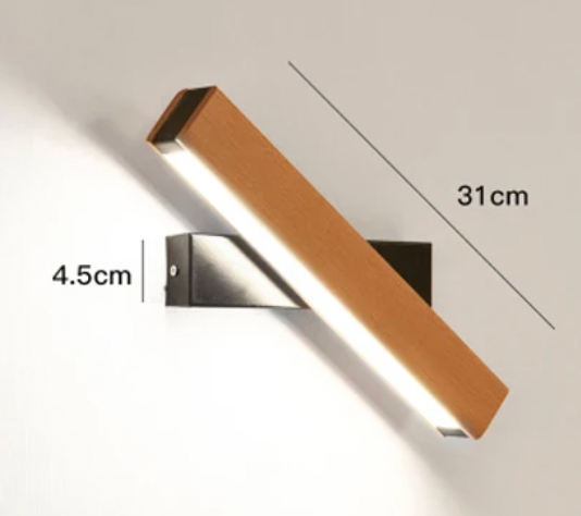 Rotating Wood LED Wall Light - detail view 5