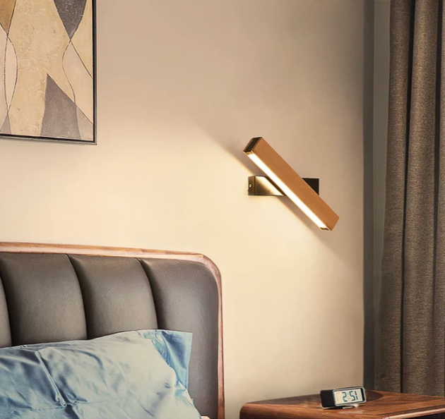 Rotating Wood LED Wall Light - detail view 7