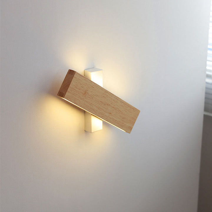 Rotating Wood LED Wall Light - detail view 8