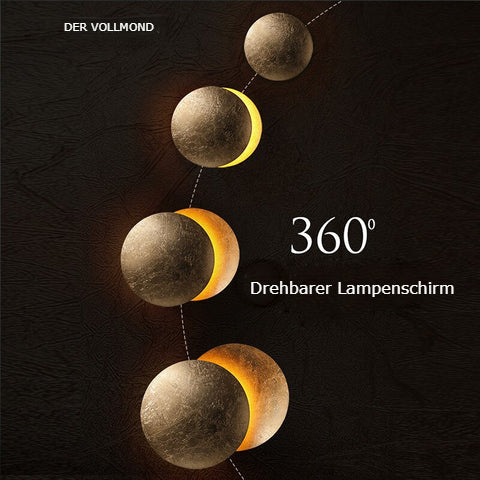 Lumi Solar Eclipse Wall Light - Rotating Discs, Warm LED Wall Lamp for Modern Home Decor 6