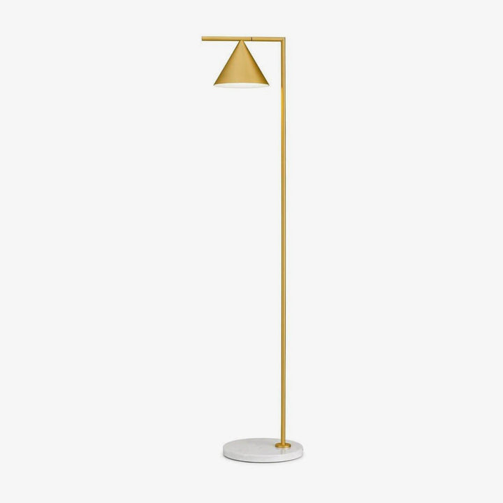 Modern Aluminium Floor Lamp with Marble Base and Adjustable LED Light for Living Room - 155cm Tall Standing Lamp 0